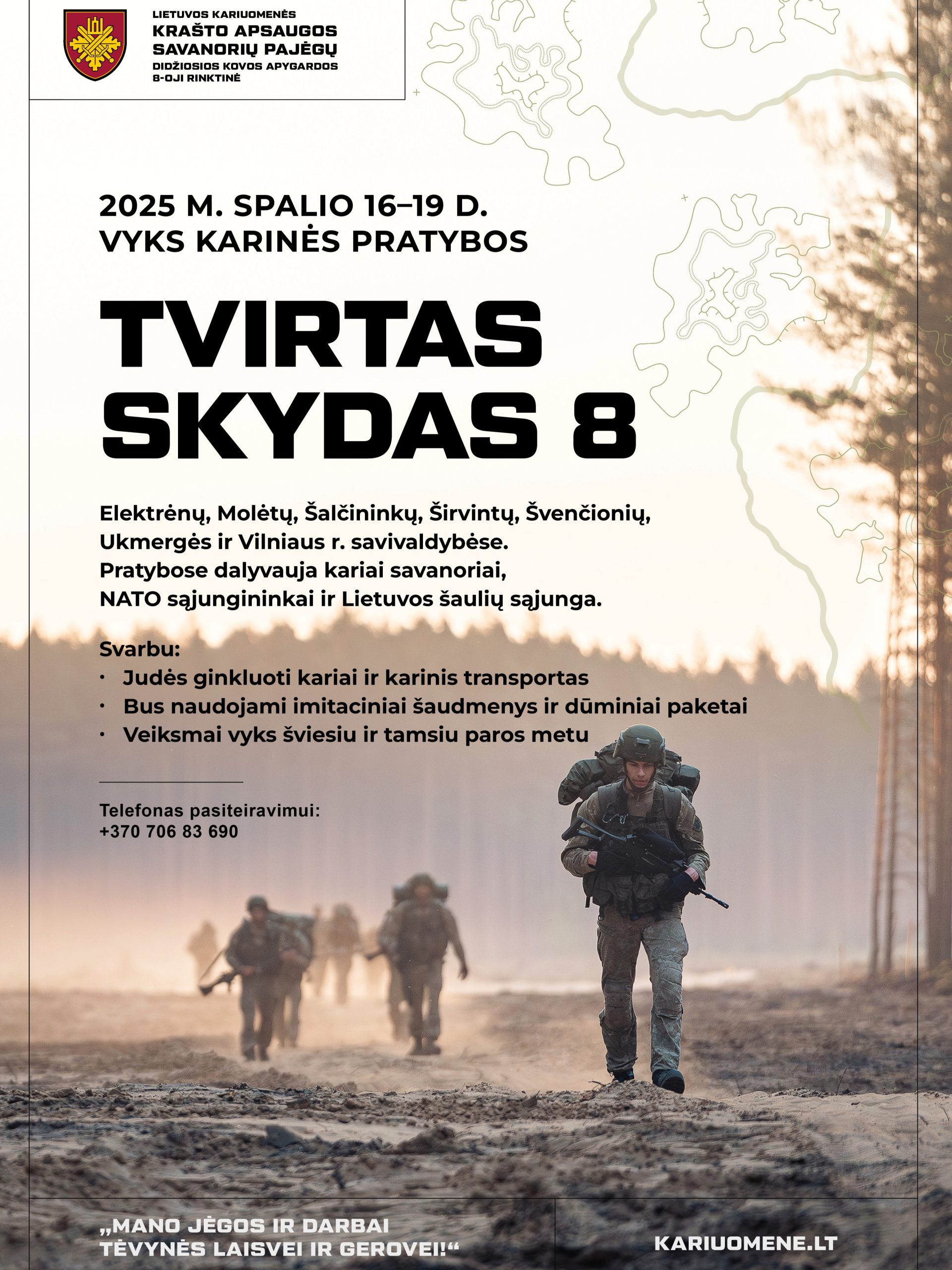 VYKS KASP PRATYBOS „TVIRTAS SKYDAS 8“