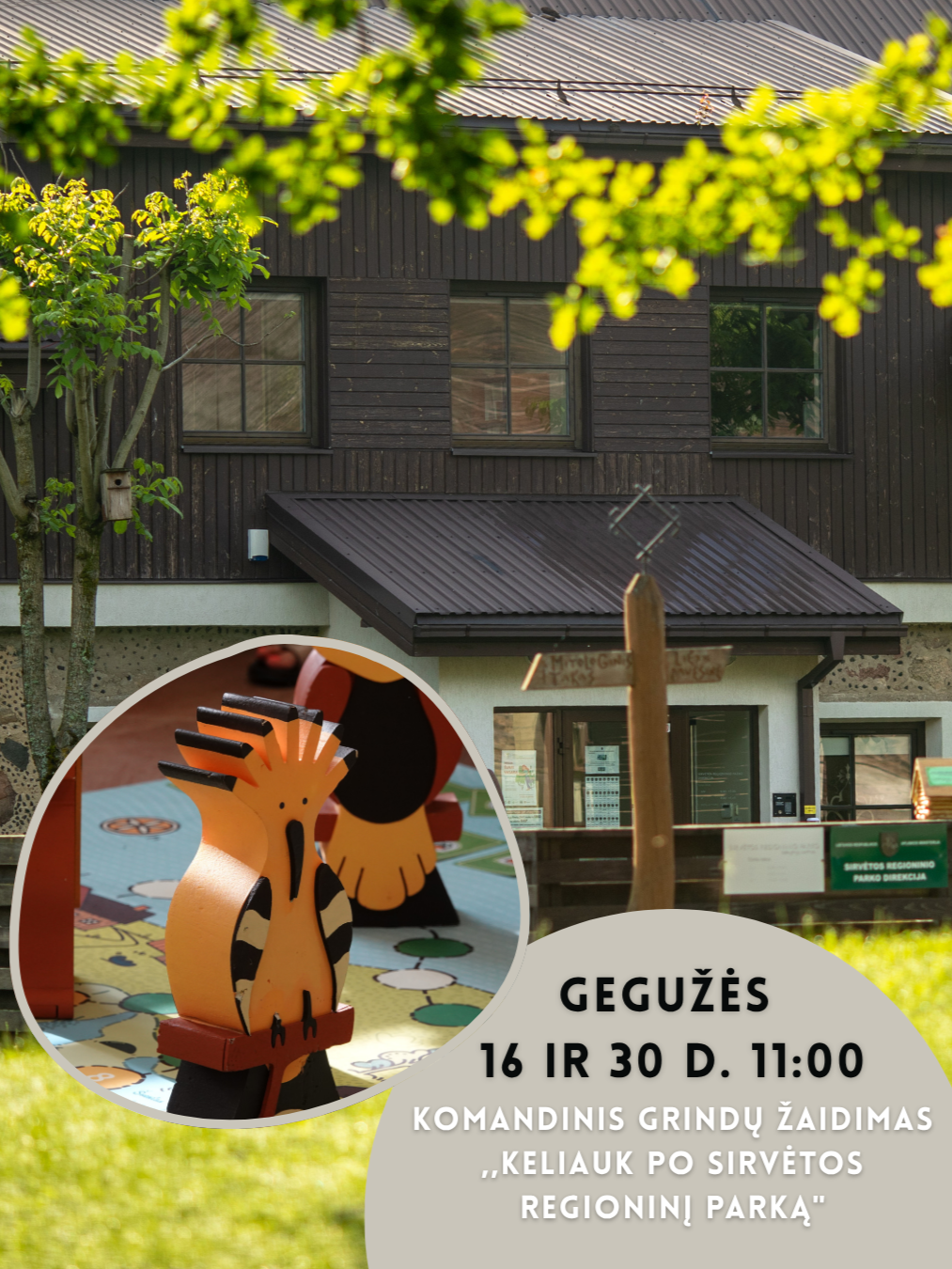 ATRASK SIRVĖTOS REGIONINĮ PARKĄ ŽAISDAMAS!