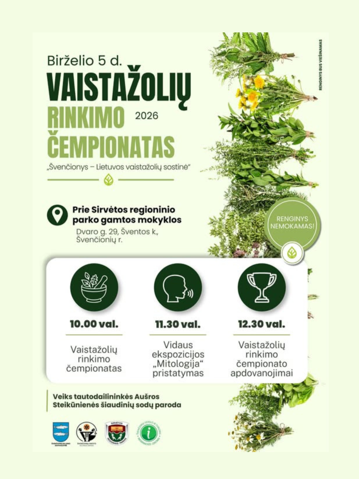KVIEČIAME SUBURTI KOMANDĄ IR DALYVAUTI VAISTAŽOLIŲ RINKIMO ČEMPIONATE 2026!