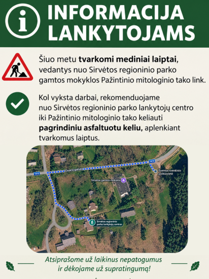 INFORMACIJA LANKYTOJAMS